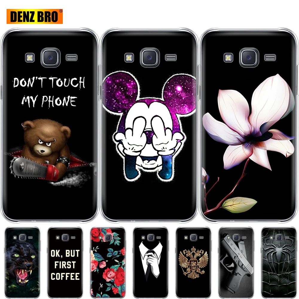 

For Samsung Galaxy J5 SM-J500F Silicone soft tpu Phone Case for Samsung J5 2015 case back cover 360 full protective coque bumper