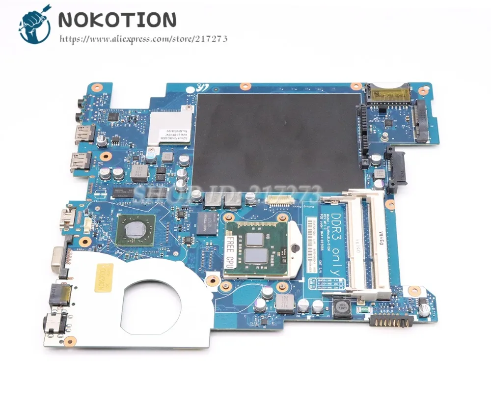 NOKOTION для samsung R440 Материнская плата ноутбука HM55 HD 4500 DDR3 процессор BA41-01270A BA92-06504B BA92-06504A BA41-01269A