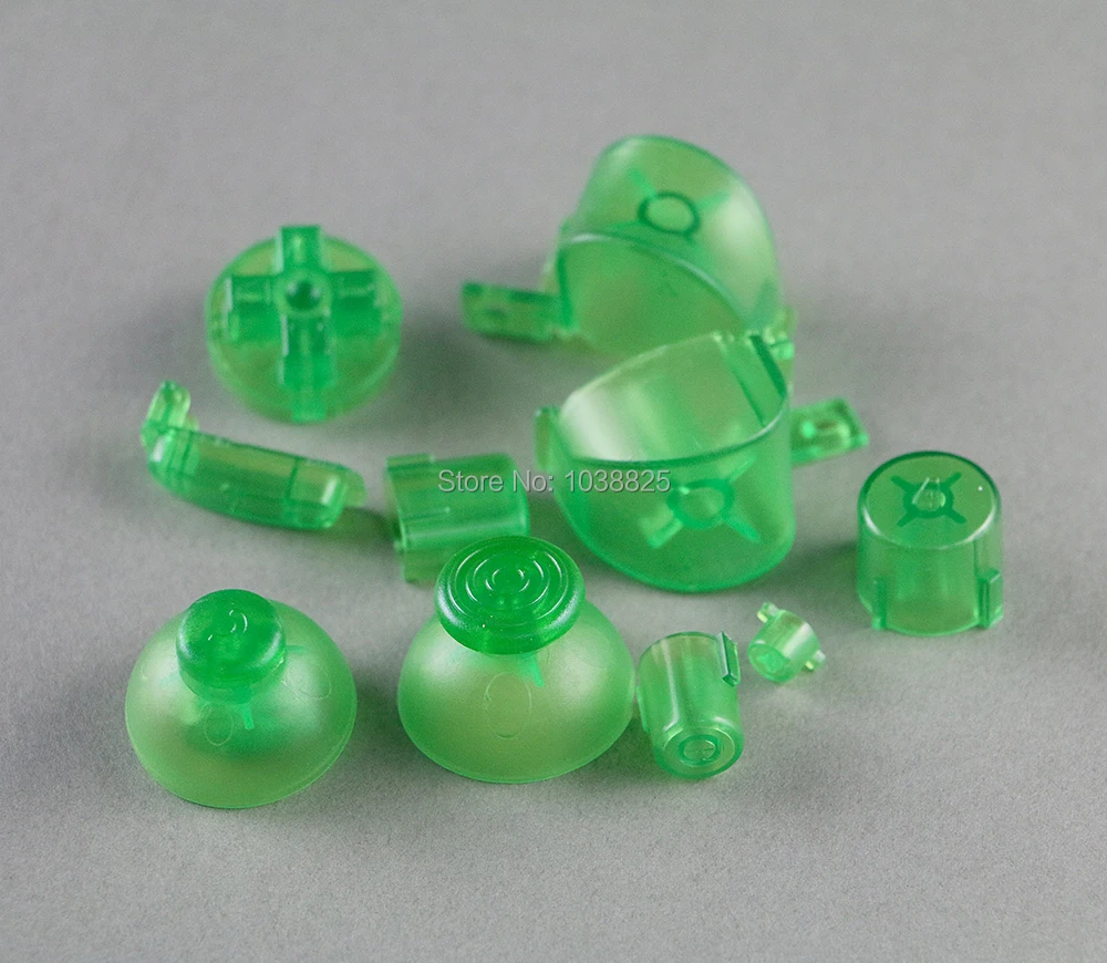 

Full set D Pads Power ON OFF Button for GameCube A B X Y L R Buttons and Analog Thumbstick Joystick Stick Cap for NGC