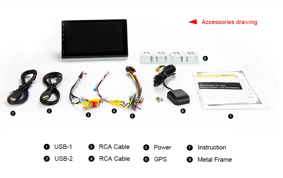 Eunavi 7 ''2 Din Android 9,0 Автомобильный Кран ПК планшет в тире 2din универсальный 1024*600 gps Мультимедиа Радио стерео аудио плеер без DVD