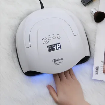 

UV Lamp for Nail Gel Polish 80W LED Curing Lamp with 42pcs Leds 10s/30s/60s Timer SunLight Infrare Sensor Double Hand Nail Dryer