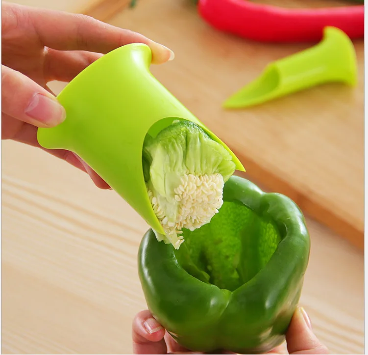 1Pcs New Pepper Chili Bell Jalapeno Corer Seed Remover Green Pepper