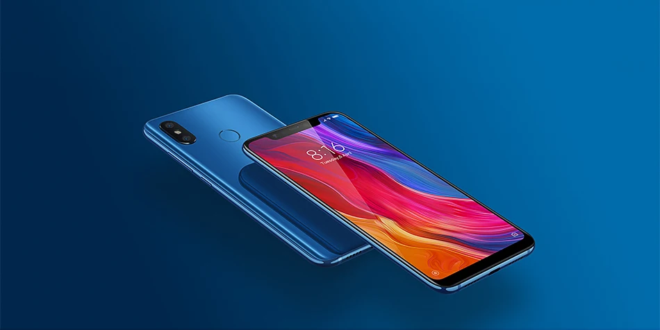 Мобильный телефон Xiaomi Mi 8 с глобальной версией, 6 ГБ, 64 ГБ, Восьмиядерный процессор Snapdragon 845, 6,21 дюйма, 18,7: 9, полноэкранная камера 20 МП, NFC