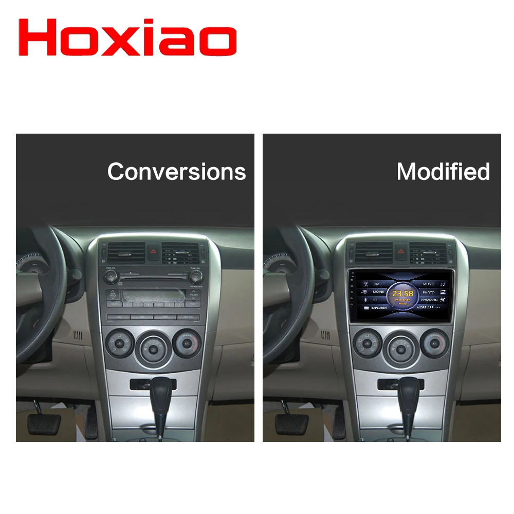 Top 2 DIN Car Radio Multimedia Video Player Mirror Link  For Toyota Corolla E140/150 2008 2009 2010 2011 2012 2013 No Android 5
