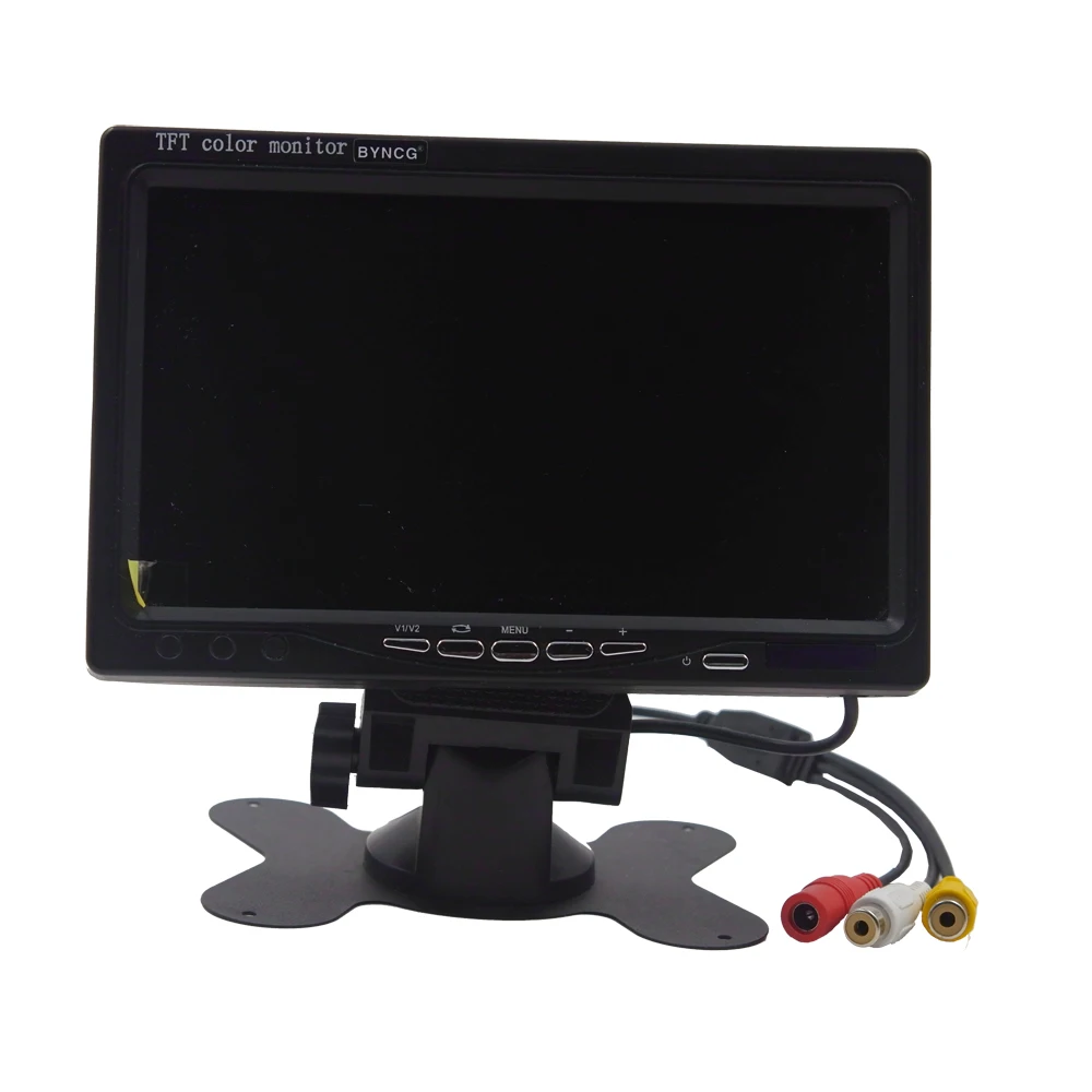 BYNCG 7 дюймов TFT lcd цветной 800*480 автомобильный монитор для камеры наблюдения