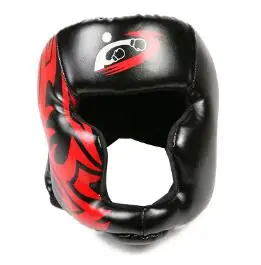 Шлем боксерский закрытого типа бокс охранник Спарринг ММА Муай Тай kick brace защиты головы BH001 - Цвет: black