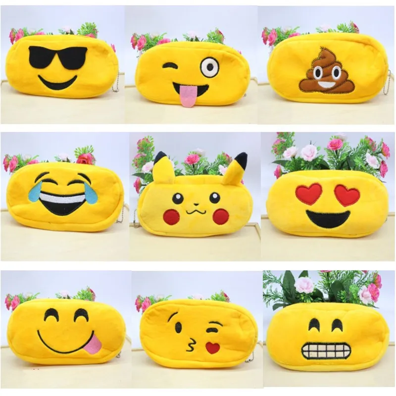 

1pcs kawaii Plush Pencil Case cute watermelon pattern Office Student Pencil Cases School Supplies Pen Box Astuccio Scuola