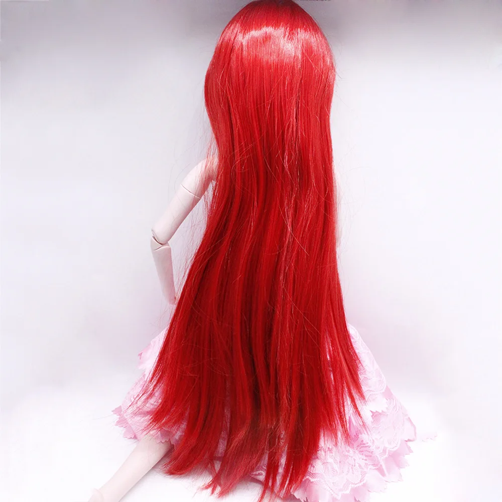 Длина 40 см волосы куклы парик для 1" BJD куклы аксессуары 60 см принцесса куклы DIY волосы ручной работы кудри прямые волосы