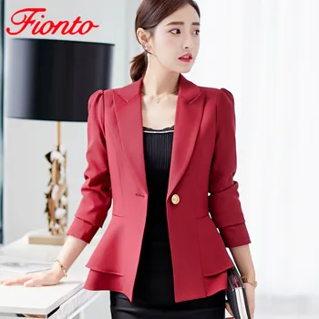 

Ladies Blazers Fashionable Casual Suit Long Sleeve Small Suit Female Jacket Korean Fashion Slim Short Coat Womens Blazers AN1104