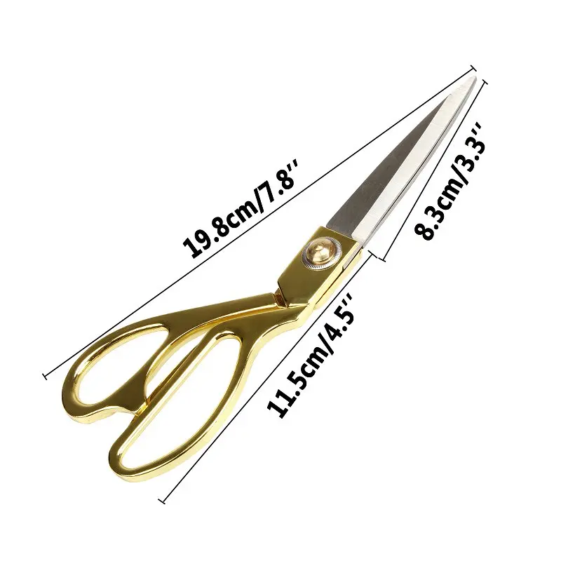 Нержавеющая сталь портной ножницы для ткани одежда кожа резка DIY швейная церемония ленты резки - Цвет: 8 inch