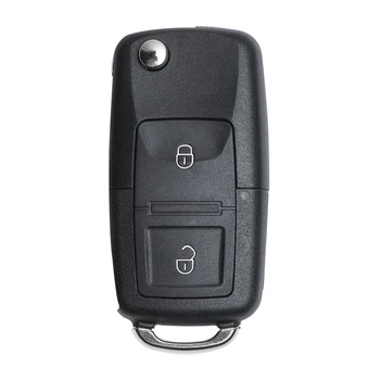 

KEYECU 2 Button Remote Key with Blank Blade +ID48 CHIP 7M3 959 753 for Volkswagen Sharan Model (2004+) 433MHz