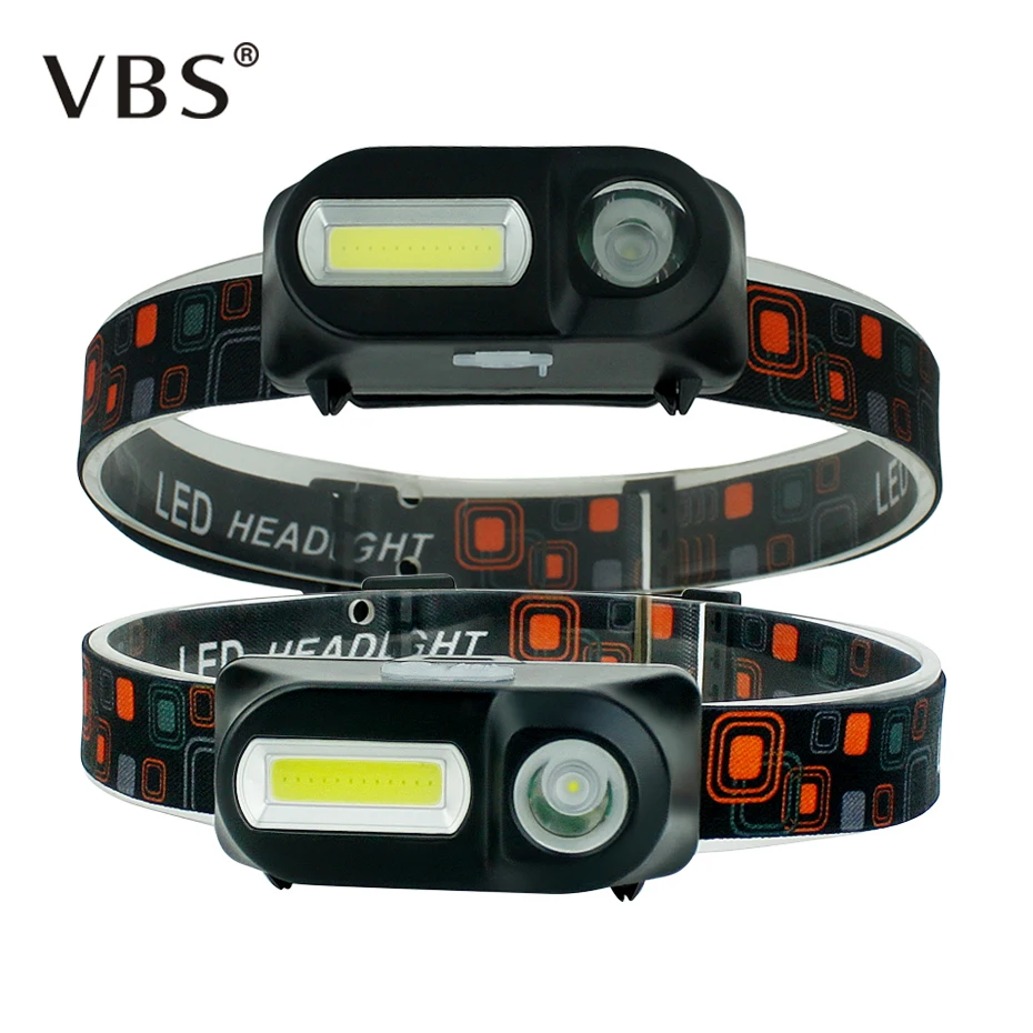 

LED Headlamp COB XPE USB Rechargeable Headlight Flashlight Torch 6 Modes for Night Riding Running Head Lamp 18650 Battery