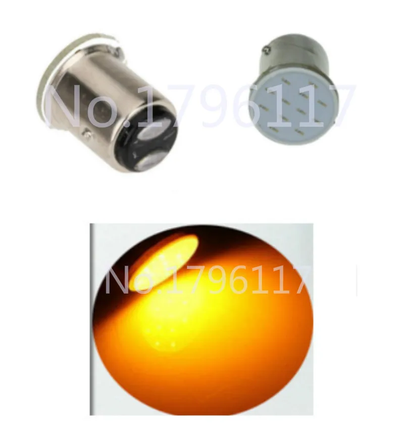 2x LED 12V BAY15D Красный Оранжевый Синий Белый 1157 1016 P21/5W COB 12 LEDS Автомобильная Тормозная