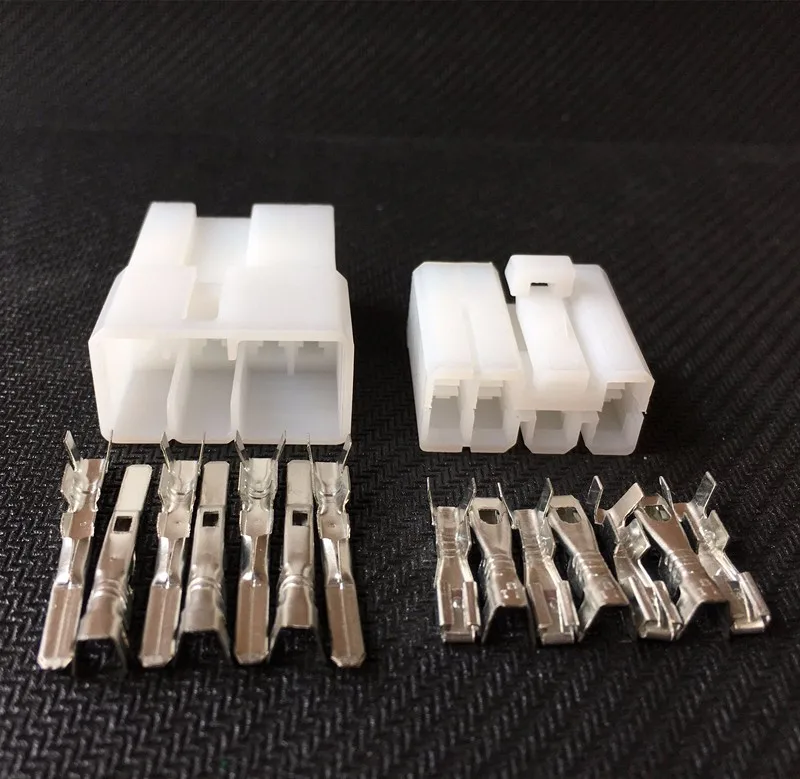 20 Sets Motorcycle Wire Harness 7 Pin Male Female Auto Connectorin