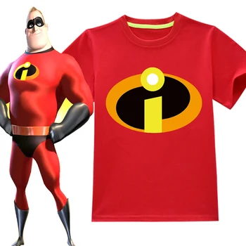 

2019 New Baby Boys Superman T Shirt Kids child Cartoon Short Sleeve Children T-Shirt for girls The Incredibles 2 Clothes