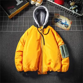 

Japanese Literary Wind Hit Color Stitching Bread Coat Handsome Fashion Youth Wind Couple Cotton Clothes High Quality
