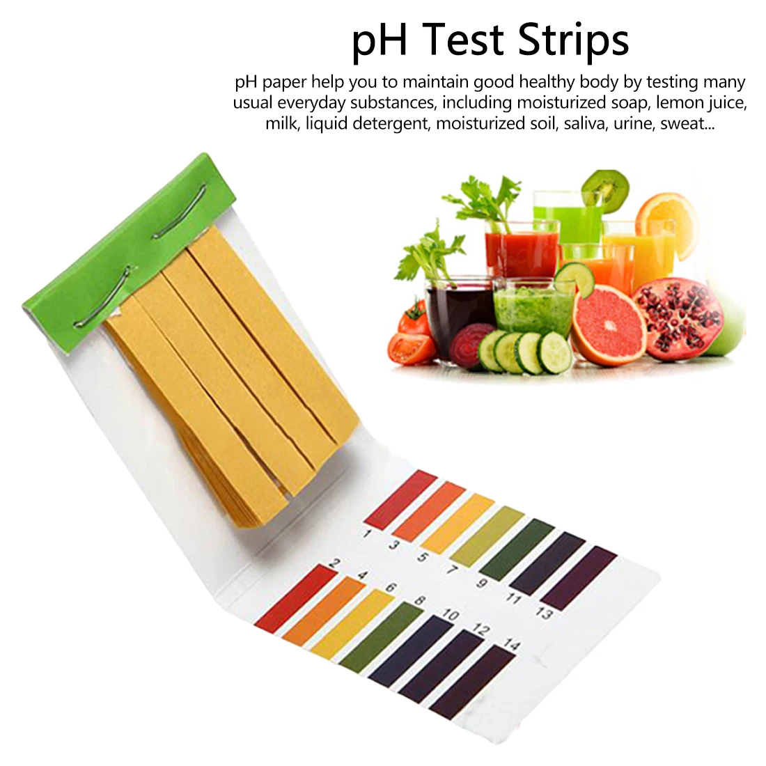 

80 Strips/pack pH test strips Full PH Meter PH Controller 1-14st Indicator Litmus Paper Water Soilsting Kit