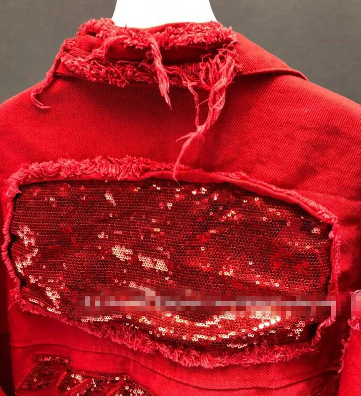 Женский винтажный кардиган с дырками уличная одежда короткая джинсовая куртка