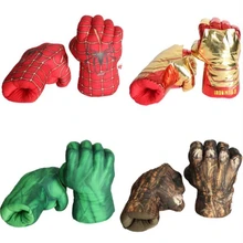 Мстители супергерой косплей экшн невероятная игрушка Человек-паук персонаж Халк Железный человек мягкий плюшевый боксер взрослый ребенок подарок перчатки