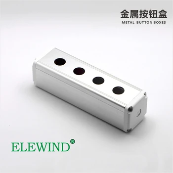 

ELEWIND Metal Aluminium push button switch box 4 hole with 22mm hole (BXM-A4/22)