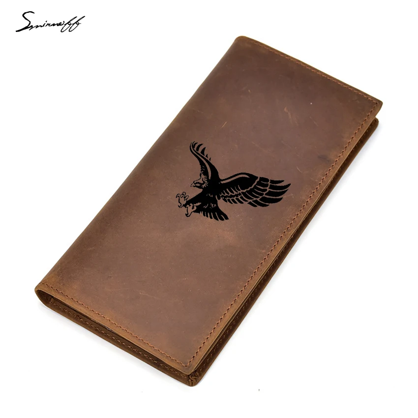 Buy Engraved Flying Eagle Wallet Men Slim Purses Zip