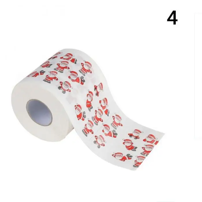 Santa Claus Merry Christmas Toilet Roll Paper Table Living Room Bathroom Tissue UYT Shop