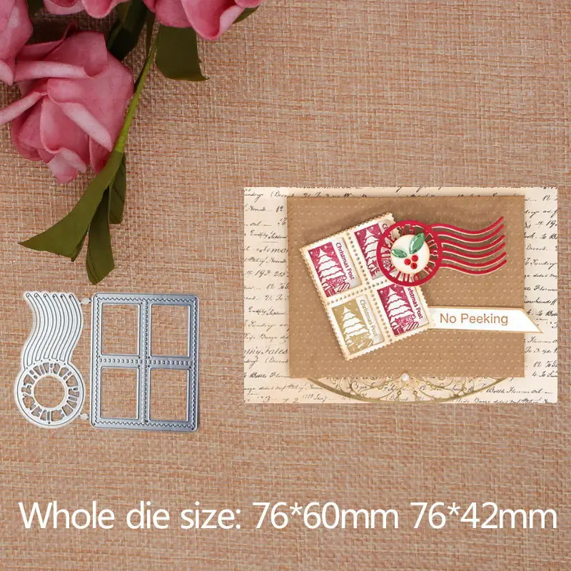 

Christmas Santa Postman Cutting Dies cutter for Scrapbooking Punch Embossing Stencil Card DIY Crafts