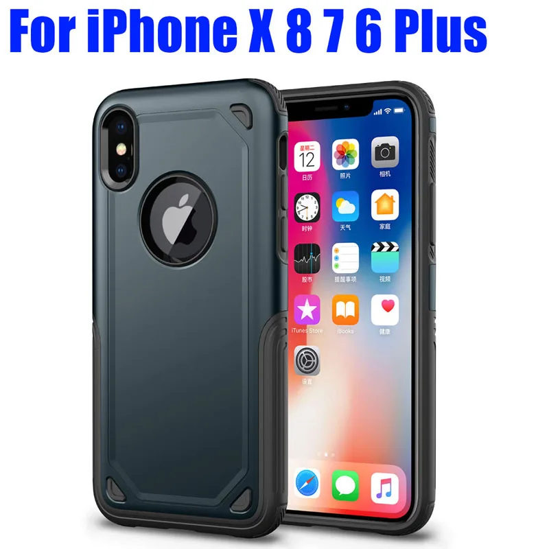 Прочный Защитный Гибридный чехол из ТПУ + ПК для IPhone Xs Max XR 8 7 6 Plus IPX16|Бамперы| |