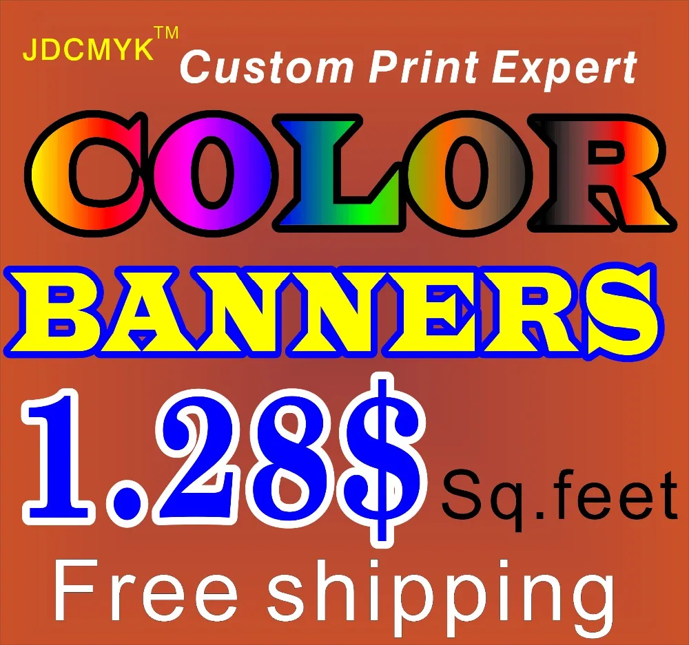 Professional CUSTOM Vinyl Indoor Outdoor Banner All Size Can Be Print 