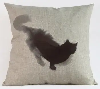 С фабрики чернила индивидуального изготовления картина стиль милый кот подушка 45 см для детей Подарки - Цвет: A14