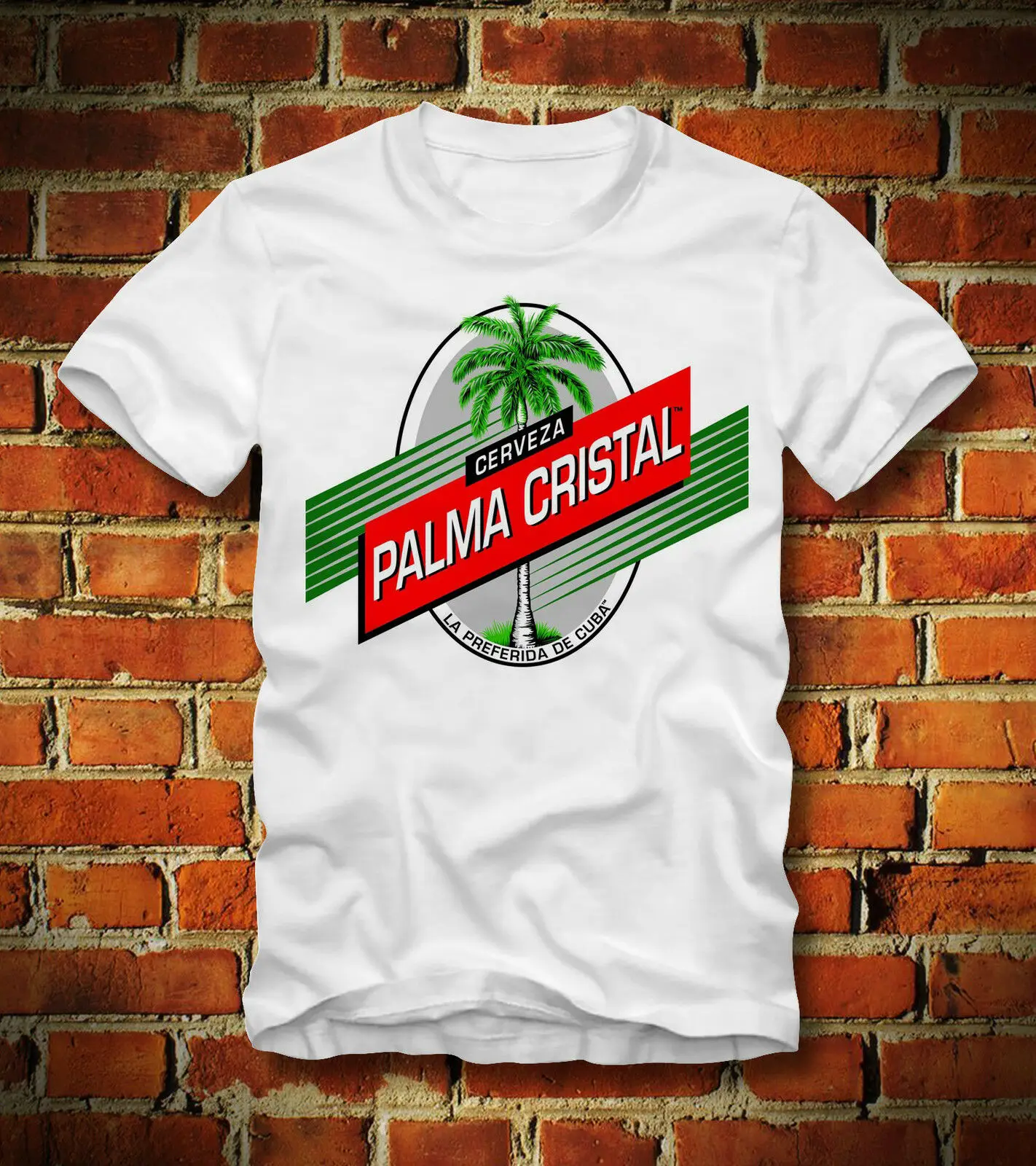 BOARDRIPPAZ T SHIRT PALMA CRISTAL CERVEZA KUBA CUBA BEER BIER KARIBIK HAVANNA HV | Мужская одежда