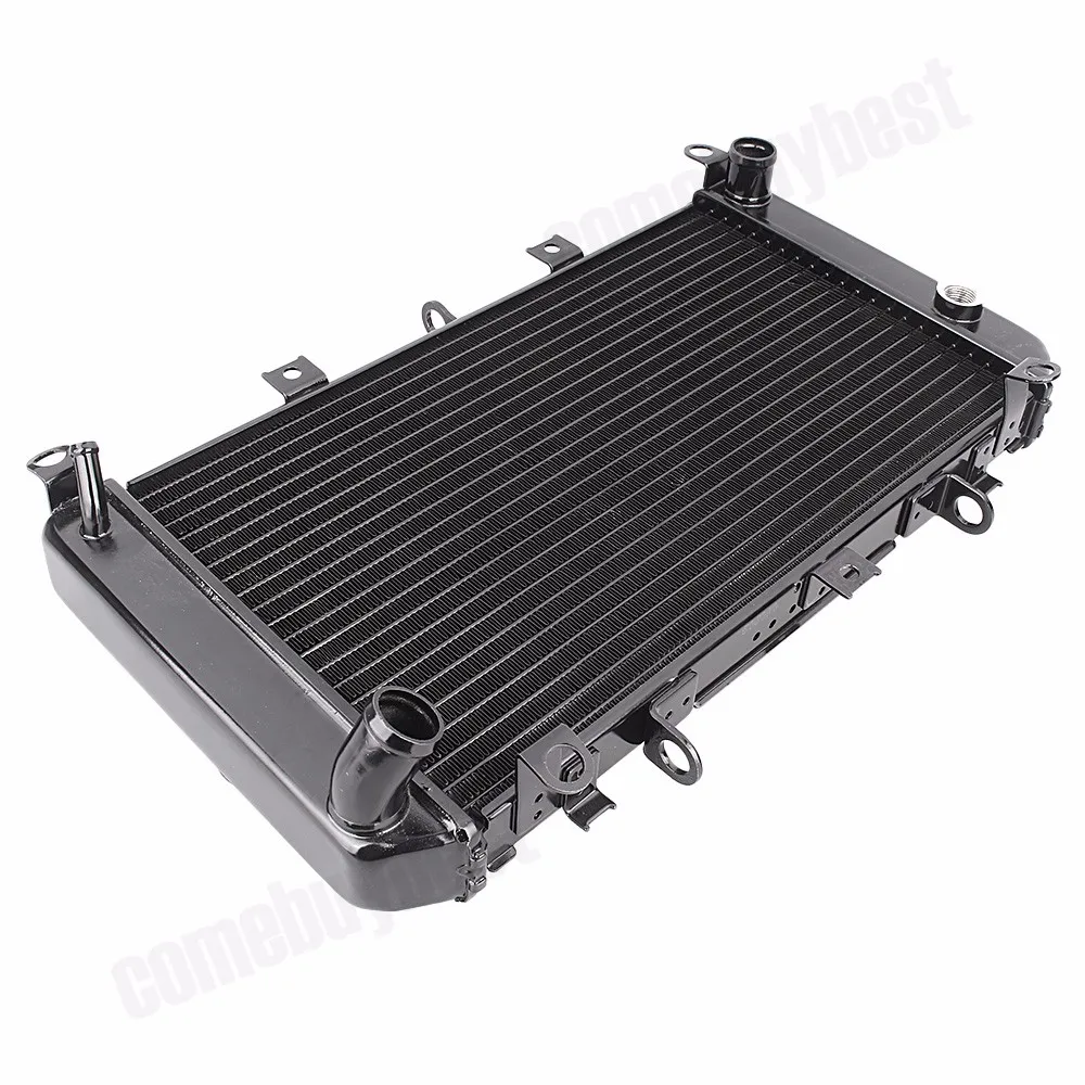 Motorcycle Aluminium Engine Cooling Cooler Radiator Fan for Kawasaki Z1000 2003 2004 2005 2006 Black