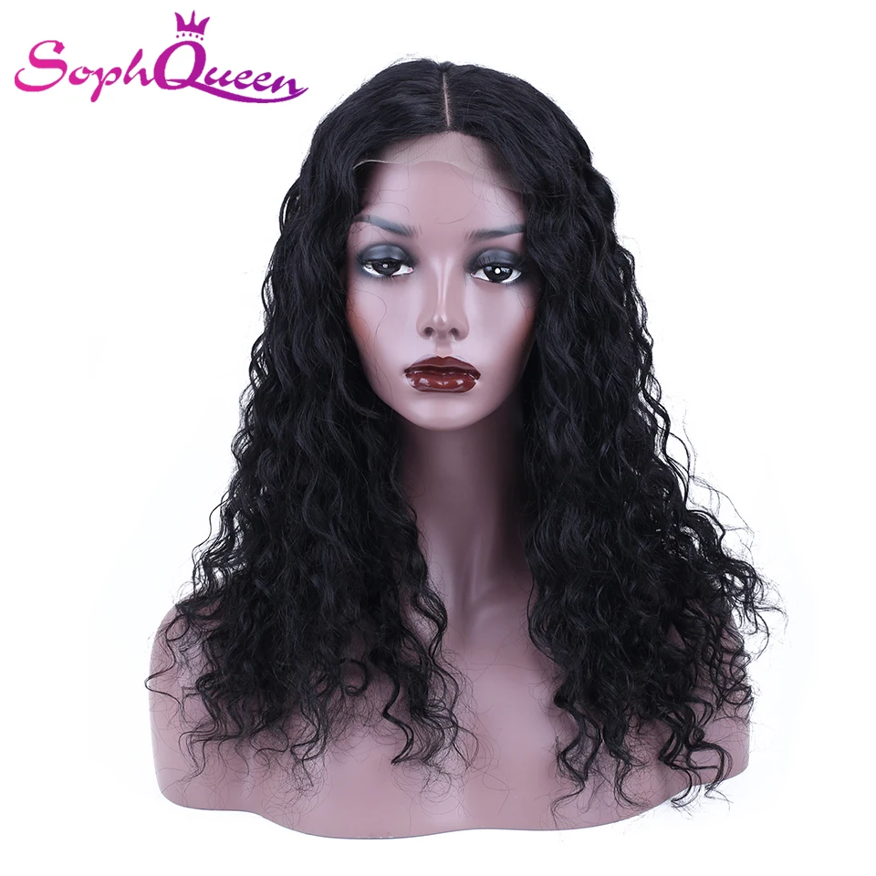 Soph queen Lace Closure человеческие волосы парики глубокая волна бразильские волосы remy 4*4 парики на шнурках человеческие волосы парики для черных женщин
