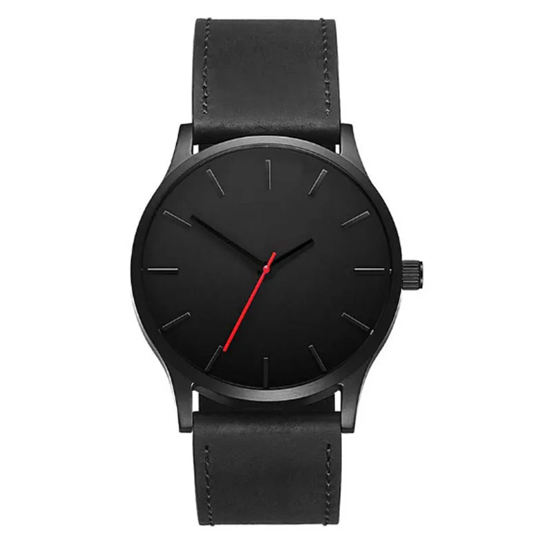 

2018 Big Dial Watches For Men Hour Mens Watches Top Brand Luxury Quartz Watch Man Leather Sport Wrist Watch Clock relogio saat