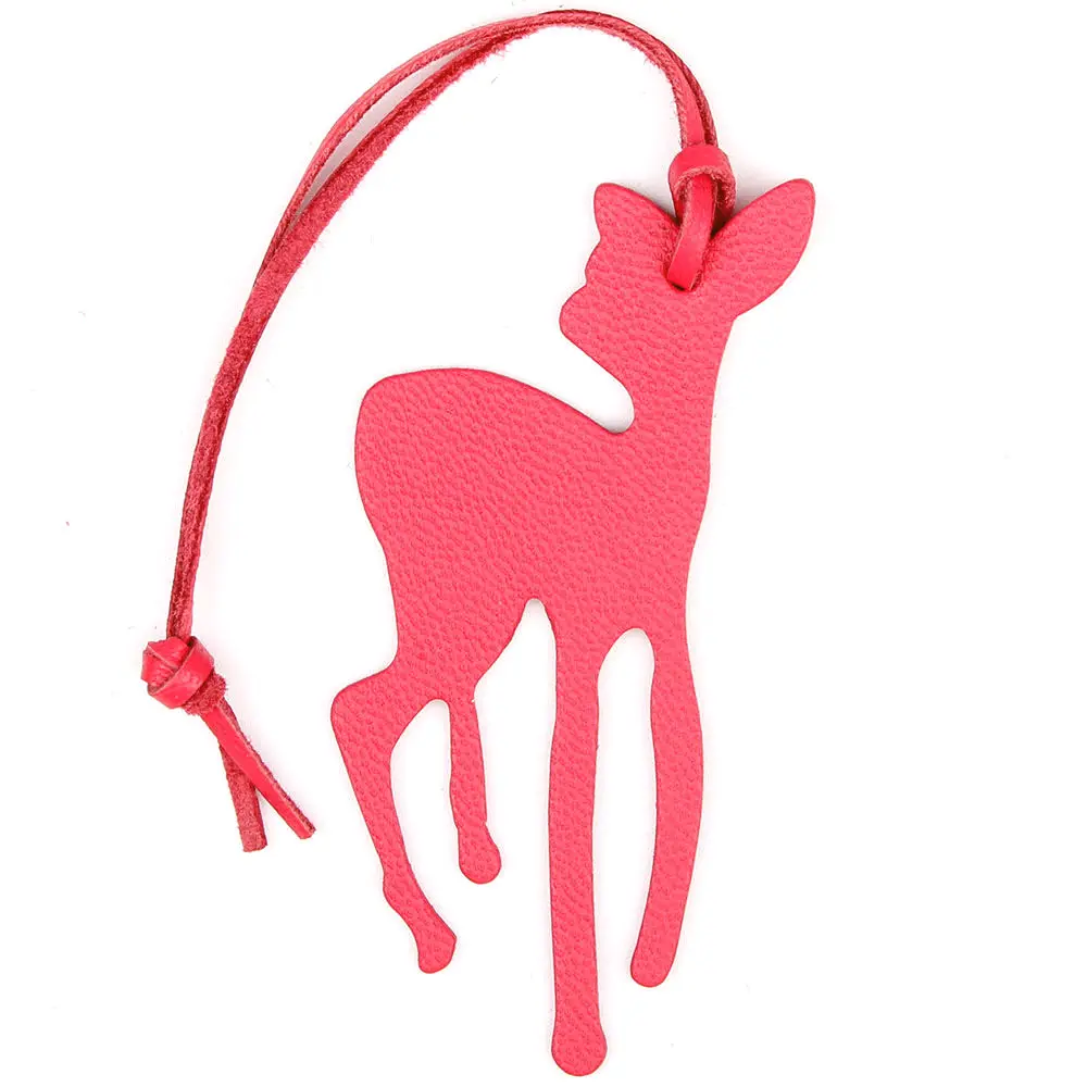 ROSE DEER Известный бренд на заказ ручной работы из натуральной кожи брелок в виде морского конька морской конек животное брелок женская сумка Подвеска на рюкзак - Цвет: ROSE DEER