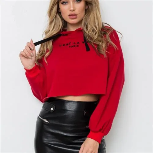 

Women's Printed Short Hoodie Coat Tops