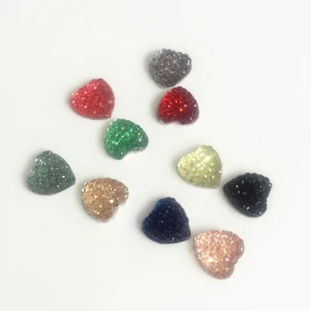 

10mm/12mm/14mm/25mm Heart Mix The Stars Flat Back Resin Acrylic Jewellery Finding Jewelry Bead