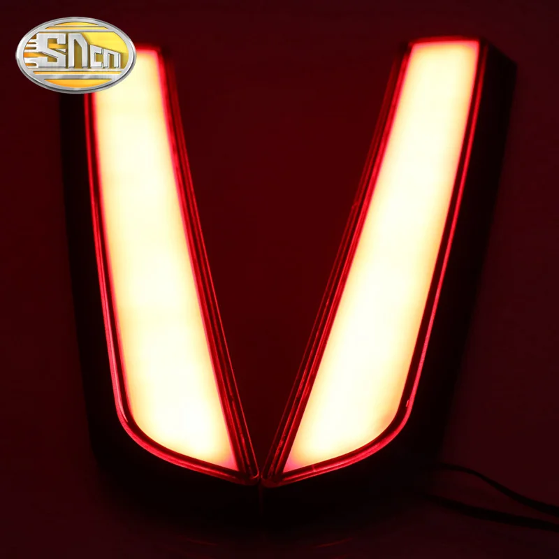 

SNCN Multi-functions Car LED Rear Fog Lamp Pillar Light Bumper Light Brake Light Decoration For Hyundai Creta 2016 2017 2018