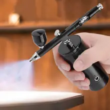 1 шт. Аэрограф инструмент двойного действия гравитационная подача 0,3 мм сопло 7CC спрей Аэрограф для дизайна ногтей краски татуировки инструмент с гаечным ключом соломы