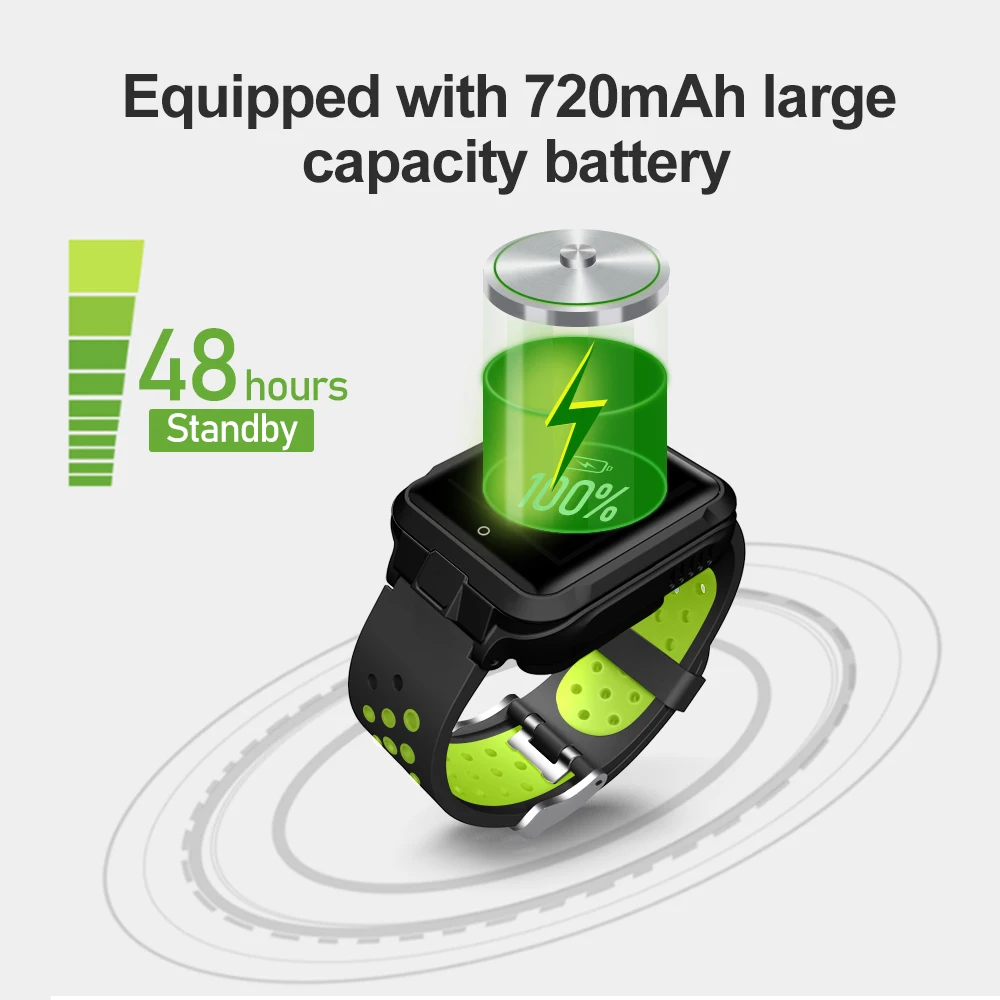 Умные часы LEMFO M11 4G Android gps Bluetooth Wifi камера 1 Гб + 8 750 мАч большая батарея спортивные