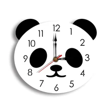 Милые часы "Панда" настенные наклейки для детской комнаты Настенные часы украшение для дома часы наклейки