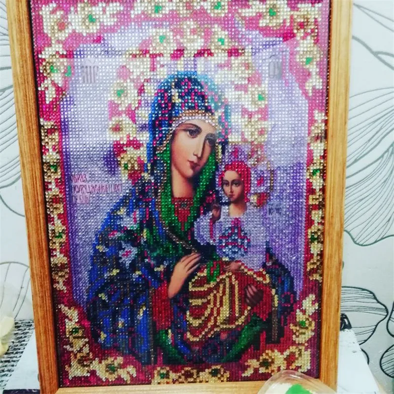 

2018 Icons THE LEADER CRYSTAL Diamond Embroidery NEEDWORK Pattern Religion 5D Diamond Painting Mosaic 5D Crystal Glass Crafts