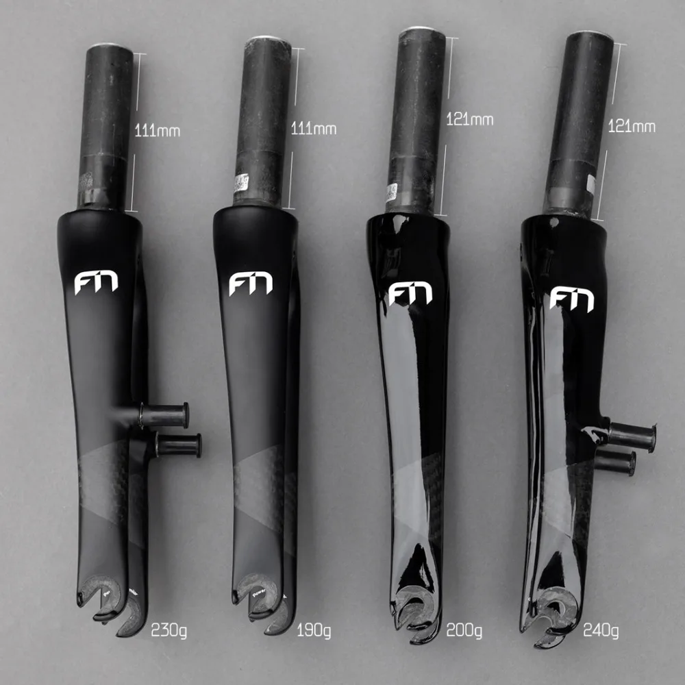 Carbon Fiber Folding Bike Fork 14" 16" Rigid Forks V Caliper C Brake