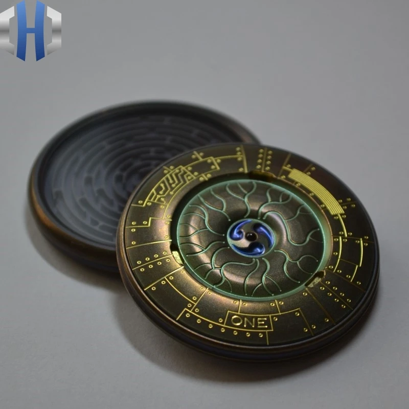 Титановый Сапфир Акриловые линзы Konjac съемный лабиринт головоломка игрушка