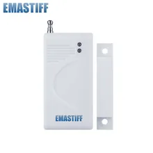 По хорошей цене Беспроводной SC2262/1527315/433 МГц датчиком открывания двери, дверная сигнализация, магнитный контакт, безопасности дверной контакт, 433 МГц