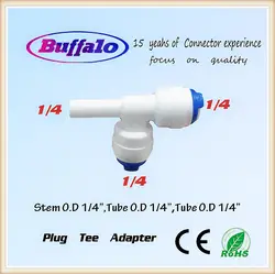 5 шт. 1/4 "OD пробки быстрый монтаж до 1/4" заглушка Тип t разъем воды RO обратного осмоса аквариум Системы разъем установки