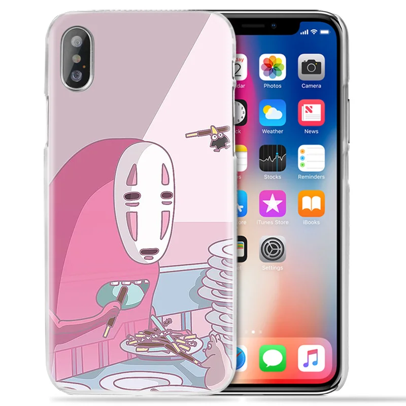 Чехол для iPhone 12 Mini XS Max XR X 11 11Pro 10 7 7S 8 6 6S Plus 5S SE 5 Жесткий ПК чехол телефона Studio Ghibli