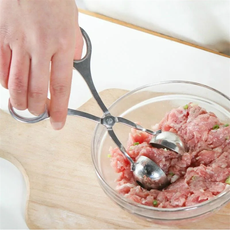 

Kitchen Accessories Convenient 1Pcs Stainless Steel DIY Fish Ball Shrimp Ball Croquettes Home Kitchenware for Kitchen Gadgets.Q