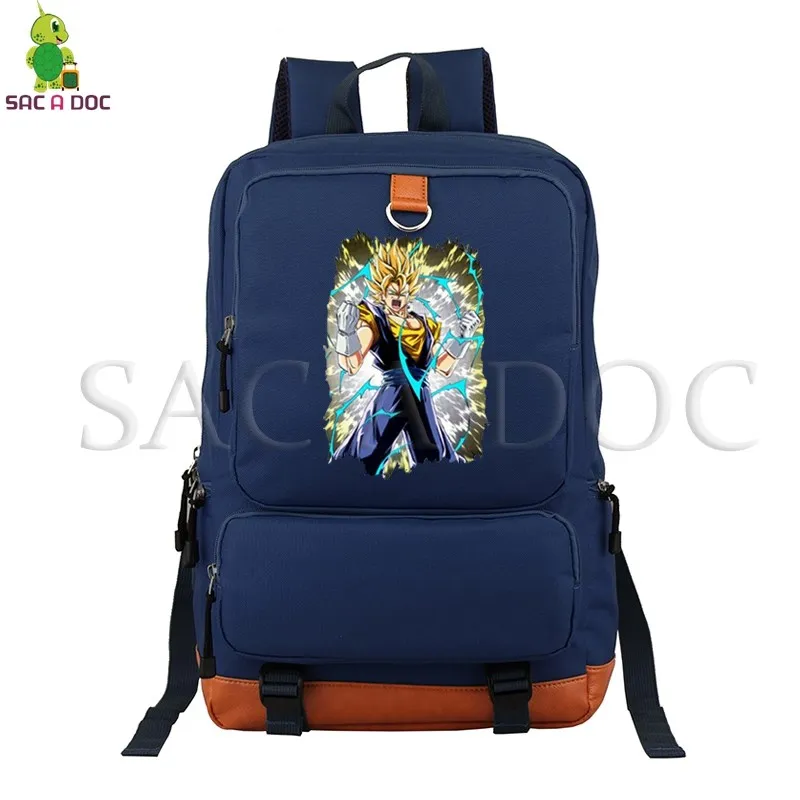 Dragon Ball Z рюкзак Супер Саян Гоку Вегета рюкзак для ноутбука с рисунком для подростков студентов школьные и дорожные сумки - Цвет: 20