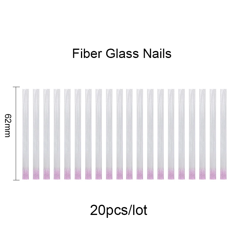 Розалинд волокна Стекло ногти Удлиняющая деталь 10/20 шт./лот Шелковый набор для наращивания ногтей Акриловые Советы волокна Гель-лак для ногтей, зажимы